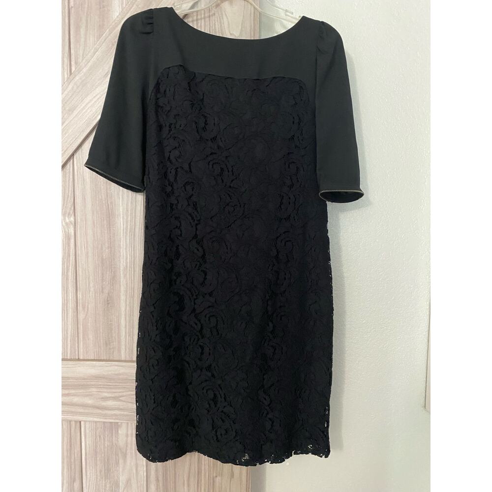 NWT HOSS Intropia Size 6 black lace dress